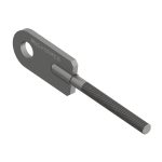 Galvanised Spade End With Rod - AG300