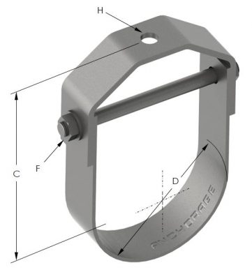 Clevis Clamp Low Temperature with Label